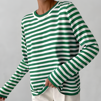 EleganceStripe Shirt Lange Mouw