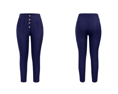 Peggy - Casual, losse broek met een hoge taille