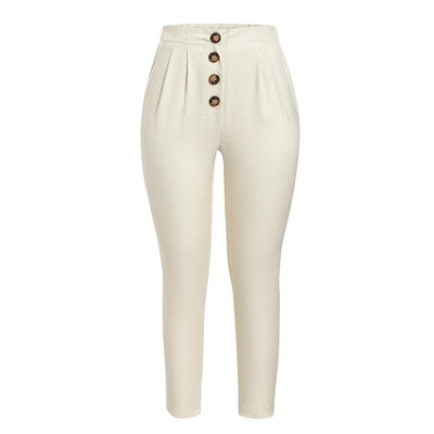 Peggy - Casual, losse broek met een hoge taille