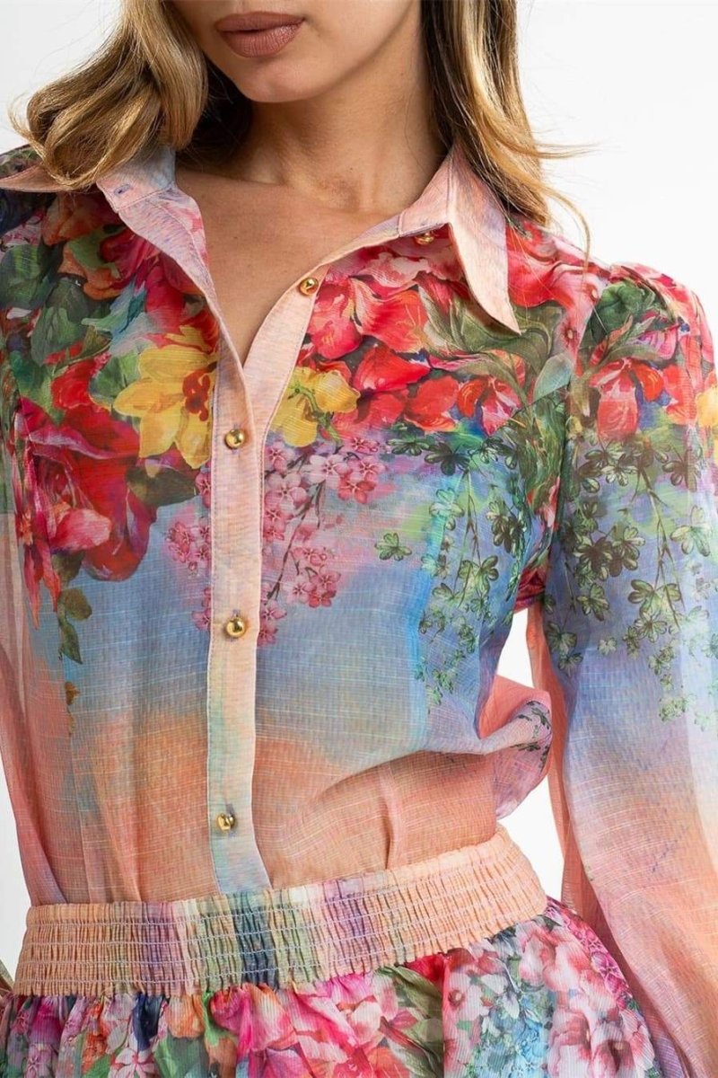 Roxanna - Set blouses met bloemenprint