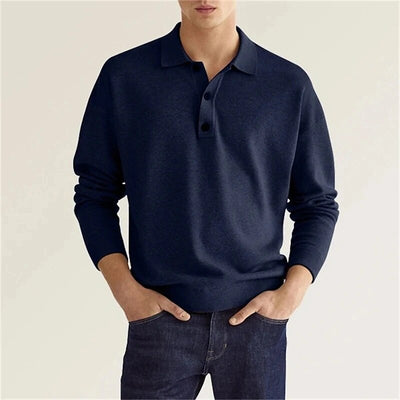 POLOSHIRT MET LANGE MOUWEN - MAXIMALE ELEGANTIE EN COMFORT